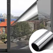 Self Adhesive Anti Uv Window Film 60x200cm, Silver Mirror Film For Thermal Insulation, Anti-glare, Privacy Protection, Perfect For Home, Ice And Sh