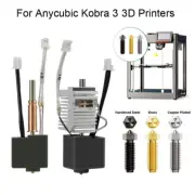 For Anycubic Kobra 3 3D Printer Hotend Kit Extruder 0.4mm Brass Nozzle Replace