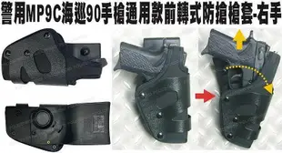 ★輝叡商行★＊警友社警用品＊警用MP9C海巡90手槍通用款前轉式防搶槍套-右手