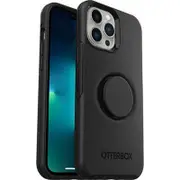 OtterBox Apple iPhone 13 Pro Max / iPhone 12 Pro Max Otter + Pop Symmetry Series Antimicrobial Case - Black (77-83551)
