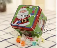 在飛比找樂天市場購物網優惠-聖誕節 方形 馬口鐵盒 糖果盒 聖誕老人 耶誕節 裝飾品 禮