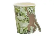 Lets Go Wild Jungle Pop Out Monkey Paper Cups 8 Pack