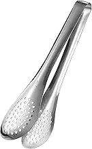 Stainless Steel Food Tongs Versatile Secure Grip Adjustable Width Kitchen Serving Tongs for Home Bakery