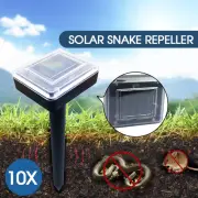 Rat Repellent Solar Powered Snake Repeller Ultrasonic Mole Mice Pest Rodent