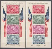 Liberia - Hojas Yvert 1 Dta y sin dentar ** Mnh