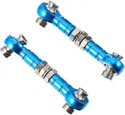 2pcs Adjustable Linkage Steering Tie Rod Turnbuckle Rod for Rc Car and Truck Corrosion Resistant Lightweight Easy to Install Environmental Protection Material