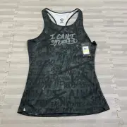 Under Armour Heatgear Alter Ego Compression Tank Womens M 1384031 Black Gray $30