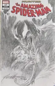 1 VENOM by Rudy Nebres penciled on blank sketch cover 2023