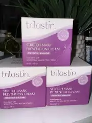 TriLASTIN Maternity Stretch Mark Prevention & Healing Cream 4.oz (3Pack ) New