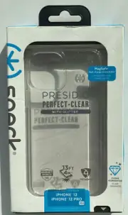 Speck Presidio Perfect-Clear Glitter Case - iPhone 12 / 12 Pro