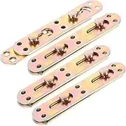 iplusmile 4Pcs Heavy Duty Bed Rail Brackets for Furniture Headboard Rail Fittings Corrosion Resistant Bed Frame Hardware for Easy Assembly and Secure Support