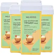 Roll Wax Kit,Soft Wax Cartridge - Hand Wax Hair Removal Cream Mild Texture, Low Melting Point, Protection for Armpit, Arm, Legs, Chest