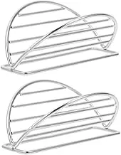 Holibanna 2Pcs Stainless Steel Rack for Parties Home Use Taco Holder for Even Heat Distribution for Serving Tacos Sushi Desserts at Gatherings