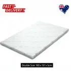 Giselle Bedding Cool Gel Memory Foam Mattress Topper 5cm Double Bamboo Bed AU