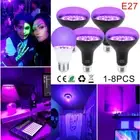 E27 9W 15W UV Black Light Bulb Body Paint Fluorescent Lamps for Bar Club Party