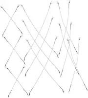 GOOHOCHY Fishing Leader Rigging 30pcs Steel Fishing Leaders Wire with Locking Mechanism Biteresistant for Tackle Kit