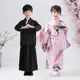 古裝日本兒童和服男女童民族浴衣萬聖節學生閤唱演齣舞蹈錶演服裝 SGC5