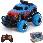 Pup Go Remote Control Car For Kids, Strong, Fast and Sensitive RC Car for 3-7 Years Old Boys Girls, RC Turck Toy for Toddler, 2.4G Small Racing Car, Boys Toys Age 3 4 5 6 Birthday Gift (FireBlue)
