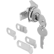 Prime-Line Nickel Steel Counter Clockwise Mailbox Lock (Pack of 4)