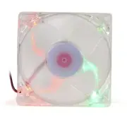 Rainbow LED Cooling Fan Chameleon Coolmax 80mm New