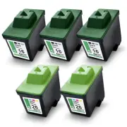 5x Toner for Lexmark Z503 Z612 X75M,No 16/17 26/27 CMYK