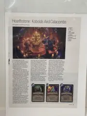 Hearthstone: kobolds and catacombs video game preview magazine article print ad