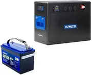 Kings BatBlock25-12V Plug and Play Battery Box + 12V 120Ah Deep Cycle Lithium LiFePO4 Battery