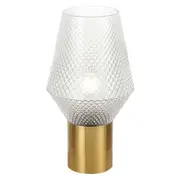 Renesmee Sculpture Clear Art Glass Table Lamp