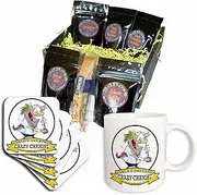 3dRose cgb_103091_1 Funny Worlds Greatest Crazy Chemist Cartoon-Coffee Gift Basket, Multicolor