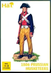 HaT Miniatures 1/72 1806 PRUSSIAN MUSKETEERS Figure Set