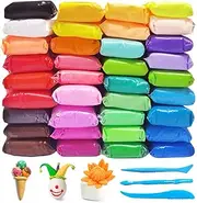 36 Colors Air Dry Clay,Magic Modeling Clay with Tools,Ultra Light DIY Modeling Clay for Kids,Children,DIY Crafts,Creative Art Crafts