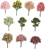 CORHAD Elegant Mini Trees for Crafts 10pcs Model Trees Micro Landscape Landscaping Ornaments