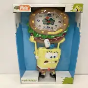 Spongebob Krabby Patty Molded Wall Clock 2004