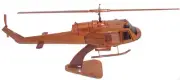 UH-1B/C Huey Troop Transport Helicopter Premium Mahogany Wood Display Model