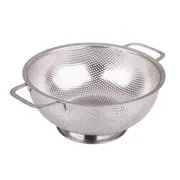 Appetito 22.5cm Stainless Steel Perforated Vegetables Colander Basket Strainer