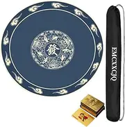 Mahjong Mat Mahjong Table Mat Short Fuzz Surface Thickened Mute, Anti Slip, and Noise Proof，for Mahjong Poker Card Games(Blue,110cm)