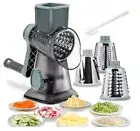 Cheese Grater Rotary Vegeteble Slicer Chopper,Versatile Cheese Shredder