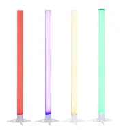 Eliminator LED BP TUBES 4 PAK Battery Powered 4x RGB LED Light w/Remote+Bag ADJ