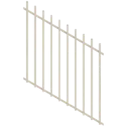 ProtectorAl 350 - 1200 x 1200mm Surfmist Raked 16-30º Batten Pool Fence Panel