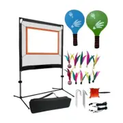 Badminton Net Set with Rackets & Shuttlecocks Portable Outdoor Sports Kit