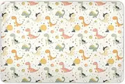 Cute Cartoon Dino Toddler Soft Absorbent Bathing Bed Sheet Portable Travel Baby Bed Sheet 52"L x 34"W