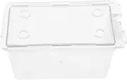 Milisten Transparent Playing Card Case Empty Organizer for Up to Decks Storage Box for Poker Cards Game Beads More Design for Easy Viewing