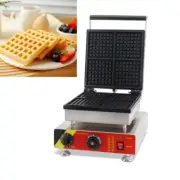 4 Space Square Waffle Maker Muffin Machine 4.5" Cake Toaster 110V 1.5KW