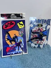 Batman & Robin Animated Window Decoration Decal Static Cling 1997 DC