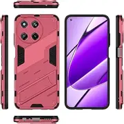Protective Case Compatible with Oppo Realme 11 4G Slim Case with Stand Kickstand PC & TPU Phone Case Cover,Rugged Shockproof Protective Cover Bracket Protective Shell Case Shell Cover (Color : Pink