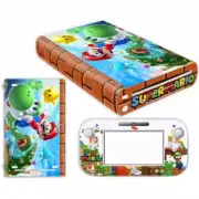 Soft for Nintendo Wii U Console & Controller 219 Skin Sticker Cover Cartoon