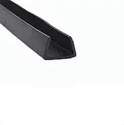 Draught excluder Tape Length 1M U Channel Rubber Edge Trim Flat Bottom Black Weather Stripping Automotive Rubber Insulation Trim Edge Sealing Strip/15Mm * 15Mm(20Mm*15Mm)