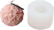 Flower Silicone Mould - Candle Making Mold for Romantic Flowers, Aesthetic Desk Decor, Candle Making Supply