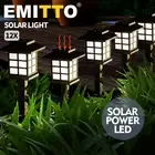 Emitto 12x LED Solar Power Garden Landscape Path Lawn Lights Yard Lamp Outdoor