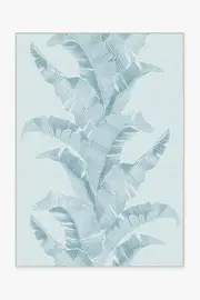 150' x 215' | Machine Washable Runner Rug | Kid & Pet Friendly | Indoor Rug | Banana Leaf Soft Blue Outdoor Rug by Gray Malin | Ruggable
